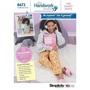 Simplicity Sewing Pattern 8672 Girls Comfy‎ Pants Size XS-XL